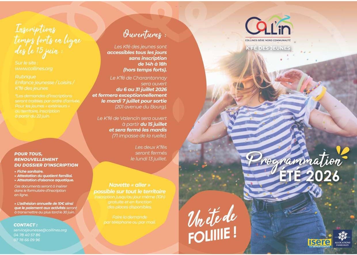 K'Fé des jeunes - Programme Eté 2026 - COLL'in Communauté
